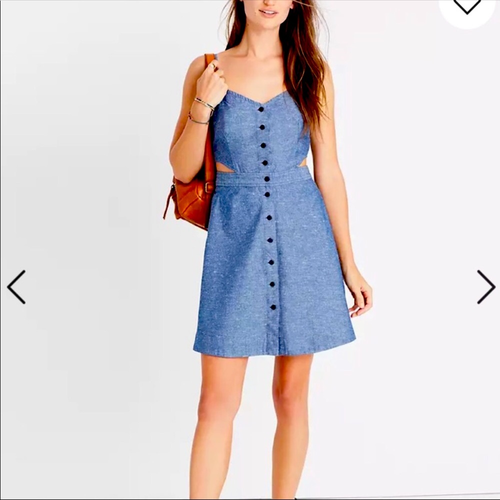 Madewell Chambray Cut-out Dress 🦕🦋🐳